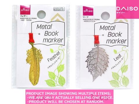 Bookcovers / Metal Bookmark Feather eaf 【メタルブックマーカー 