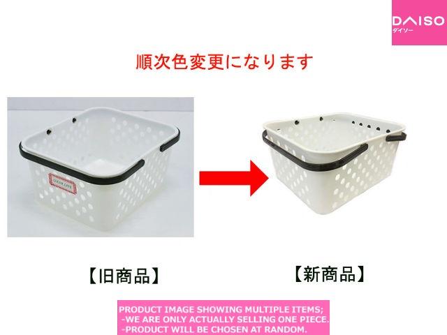 Baskets with handles / Dot basket Off White【ドットバスケット
