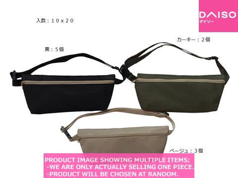 Belt Pouch and Waist Pouch / Flat convenient waist pouch【うすくて便利なウエストポーチ】