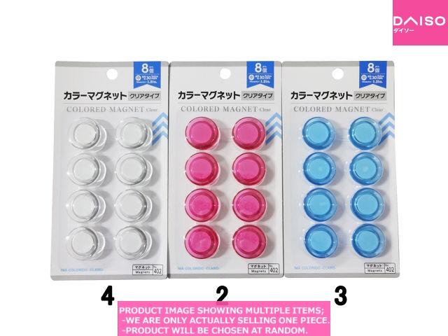 Magnets / Colored Magnet Clear Mediu 【カラーマグネット クリア
