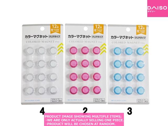 Magnets / Colored Magnet Clear Mediu 【カラーマグネット