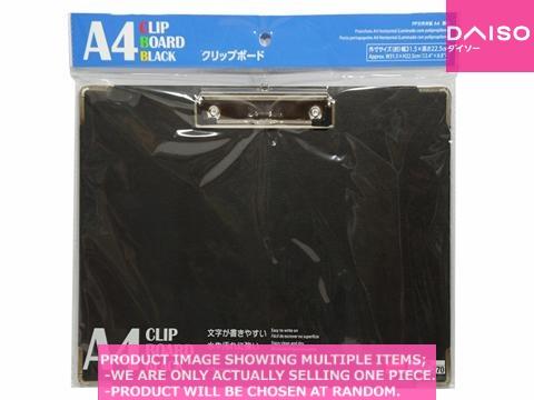 Clipboard / A  Clip Board Black Horizontal【  　クリップボード黒　横】