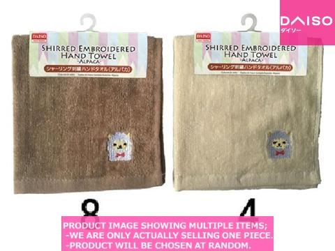 Towel Handkerchief / SHIRRED EMBROIDERED HANDTO E  A  ACA【シャーリング刺繍ハンドタオル　】