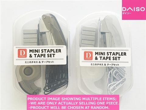 Staplars / MINI STAPLER AND TAPE SET【ミニホチキス　テープセット】