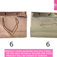 Paper bags/White gift bags / Paper Bag SSsize Metallic Ani al【紙袋  サイズ　メタリック 】