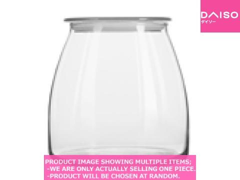 Plastic two glass pots / Kutsurogi Series Deco Jar Round M  l【デコ　ジャー　ラウンド　 　 】