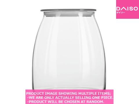 Plastic two glass pots / Kutsurogi Series Deco Jar Round  l【デコ　ジャー　ラウンド　 　 】