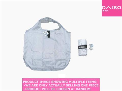 Eco bag shopping bag / Eco Bag Wigh Band Sliver| Daiso