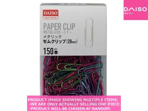 Paper clips / Metalized Paper Clip  【メタリックゼムクリップ  】