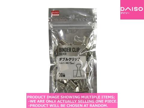 Binder clips / Binder Clip  Silver Openin  【ダブルクリップシルバー　挟口 】