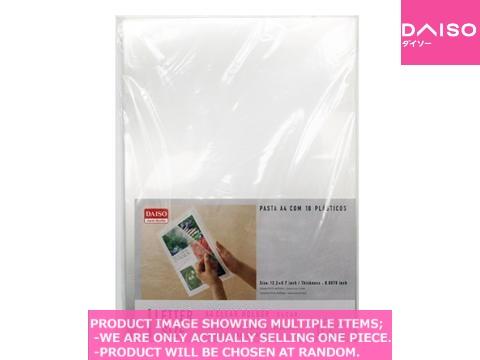 Clear holder / A CLEAR HOLDER CLEAR【 クリアホルダー ク】| Daiso