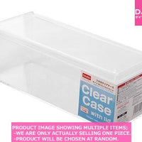 Small plastic desk organizers / Clear Case with lid【フタ付クリアケース】