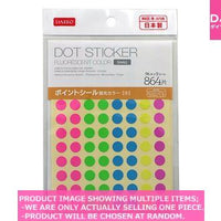 Label stickers / Dot Sticker  Small  Fluorescent Color  【ポイントシール　蛍光カラー　小】