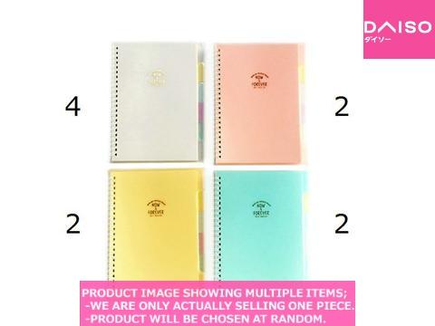 Ring notes A5, B5 / Spiral Notebook A With Inde a