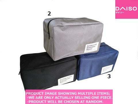pouches / Tagged square pouch dark chic【スクエアポーチ タグ