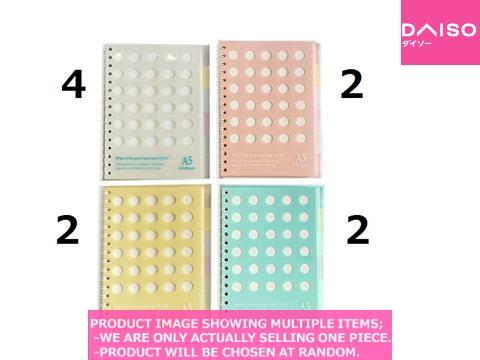 Ring Note Mini Ring notes A5, B5 / Spiral Notebook A With Inde a【 インデックス付リングノート ...