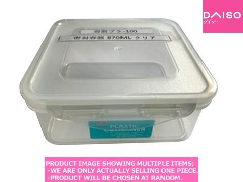 Hermetic containers / CONTAINER CLEAR【密封容器正角 クリ】| Daiso