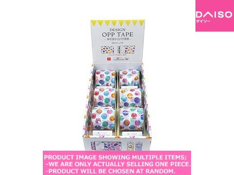 Decoration tapes / DESIGN OPP TAPE WITH CUTTER【デザイン  テープ カッター】