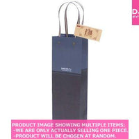 Wine form bags / Paper bag for wine bottles blue  alphab【紙袋 ワイン用 ブルー 英字 】