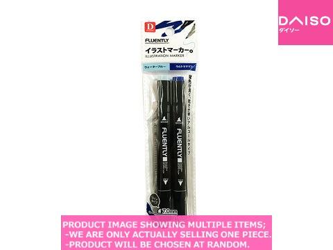 Paint Markers / Illustration Marker Water Blue Ultra Mar【イラストマーカー ウォーターブ】