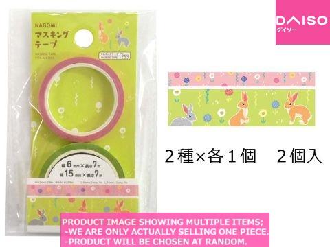 テープ・マスキングテープ Rabbit-PaperCutting- Masking tape / MASKING TAPE RABBIT【マスキングテープ 日 の和みⅡ