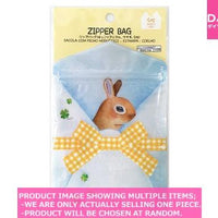 Strage bags with fastner / Zipper bag  Hokkori Animal  Rabbit  【ジップバッグ ほっこりアニマル】