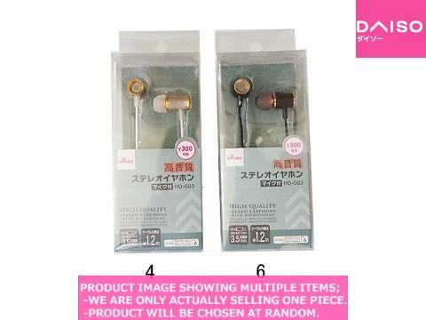 Earphones and Ear buds / High quality stereo earphone with