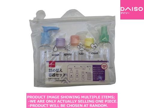 Bottle and case sets / Refill Container Set  PVC Ba  【詰め替え容器セット  袋 】