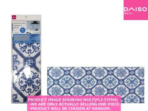 Wall remake sheets / Makeover Sheet Nordic Pattern Blue 【リメイクシート 北欧風タイ|  Daiso Canada co., ltd.