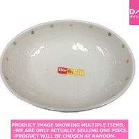 Large bowls / DOT PATTERN OVAL BIG BOWL  【癒しのてんてんだ 深鉢  】