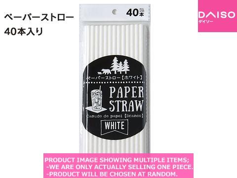 Straws / Paper straw  White  【ペーパーストロー ホワイト  】