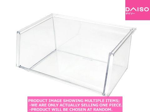 Small plastic desk organizers / Stacking tray wide type