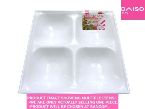 Plastic plateware / Microwaveable plastic plate【レンジプレート