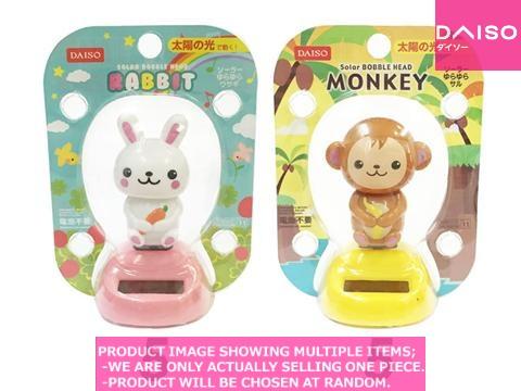 Solar-powered ornaments / Solar Bobble Head Rabbit M key
