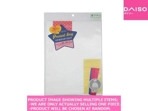 Clear gift bags / PRESENT BAG SHEETS【マチ付クリアーバッグ