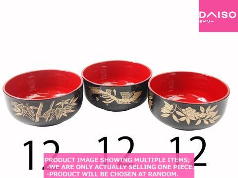 Lacquer big bowls / lacquered bowlassorted desi ns【丼 柄 り