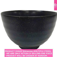 Don rice bowls /  cm black glazed soil deep bowl【土物黒釉　ドンブリ】