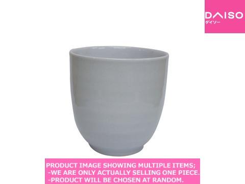 Japanese tea cups (Tachi) / Natural cup WH【天然素材　コップ 白磁 】