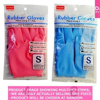Vinyl/rubber gloves / Rubber Gloves Fleece Linin  S  air