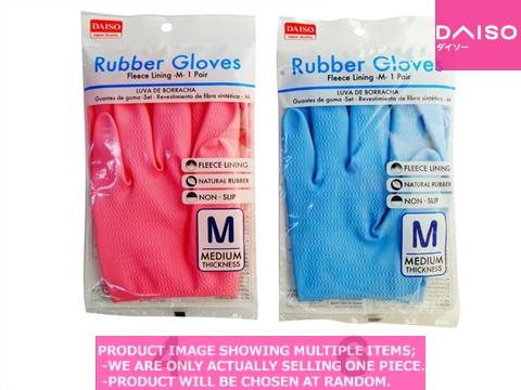 Vinyl/rubber gloves / Rubber Gloves Fleece Linin    air