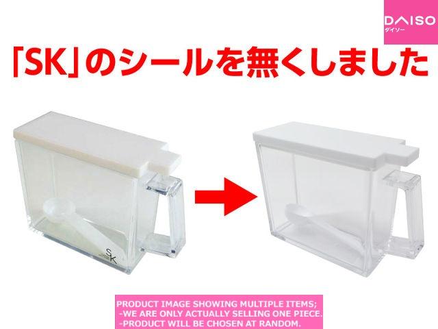 Seasoning boxes / SK Kitchen Pot Slim White【 キッチンポット