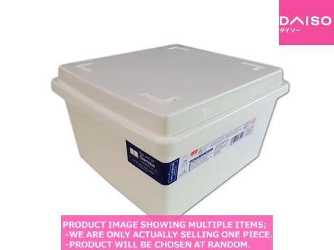 Plastic boxes / Box with lid Comics White 【フタ付き コミック ホワ