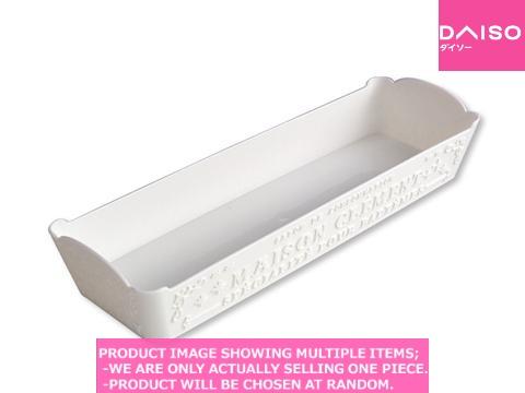 Design baskets / Feminine French Cutlery case hite【フレンチ
