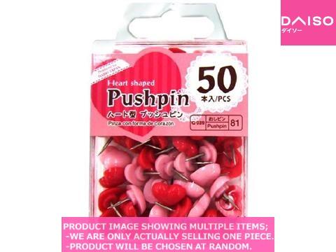 Thumbtack/ Pin / Heart shaped pushpins  pieces【ハート型　プッシュピン  】