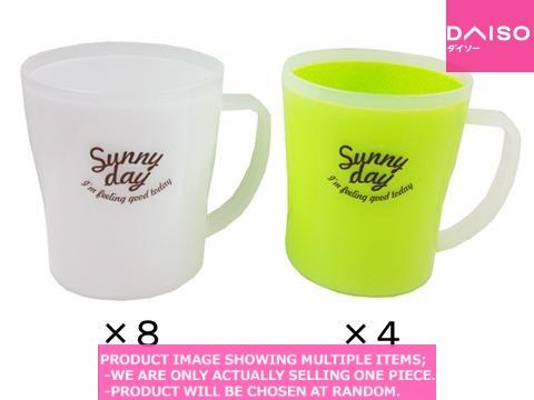 Plastic cup / Sunny day Plastic mug  ml【  　プラ製マグ】