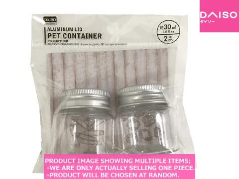 Candy pots / Aluminum lid PET Container  l  【アルミ蓋  容器  　】